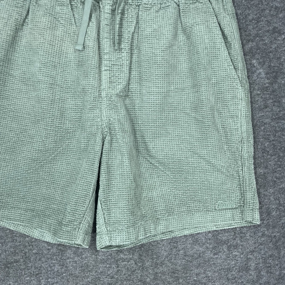 Katin Ward Shorts Mens M Green Waffle Corduroy Surfer Preppy 6" inseam - Picture 3 of 15